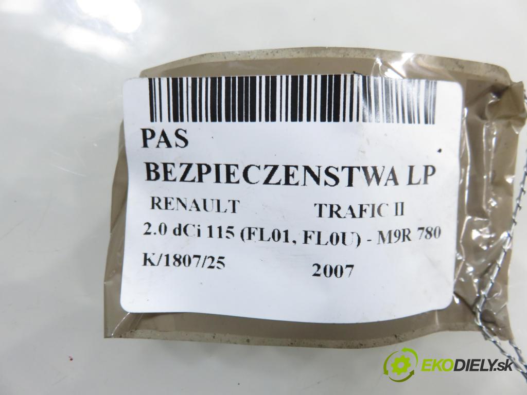 RENAULT TRAFIC II Skrzynia (FL) FURGON 2007 84,00 2.0 dCi 115 - M9R 780 1995,00 držák BEZPEČNOST LP 300774A ; 52210