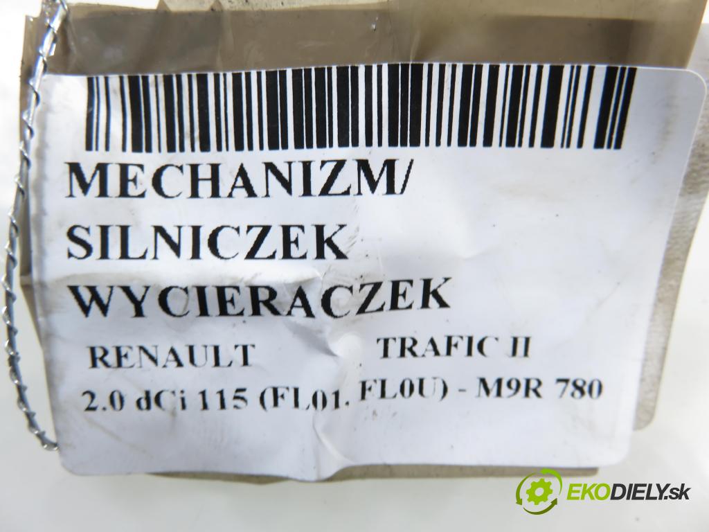 RENAULT TRAFIC II Skrzynia (FL) FURGON 2007 84,00 2.0 dCi 115 - M9R 780 1995,00 MECHANISMUS/ motorek stěračů