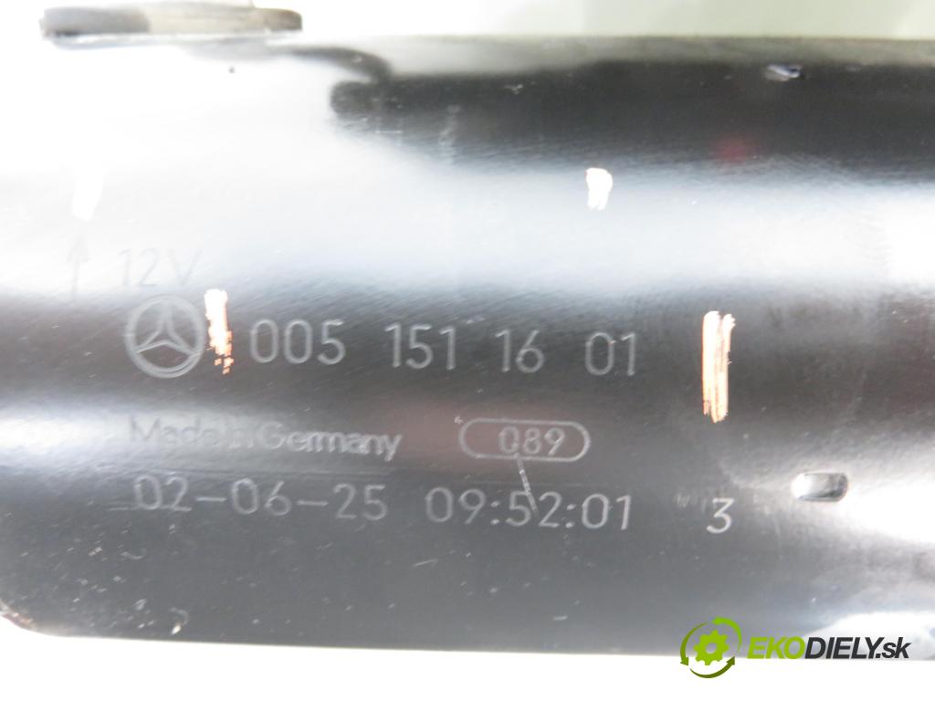 MERCEDES-BENZ KLASA A (W168) HB 2002 70,00 A 170 CDI 95 - OM 668.942 1689,00 startér 0001115008 ; 0051511601 (Startér)