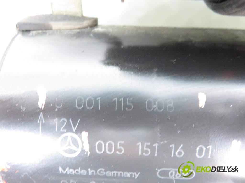 MERCEDES-BENZ KLASA A (W168) HB 2002 70,00 A 170 CDI 95 - OM 668.942 1689,00 startér 0001115008 ; 0051511601 (Startér)