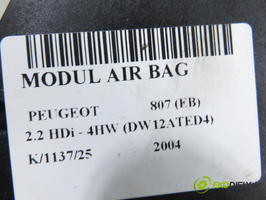 PEUGEOT 807 (EB_) MINIVAN 2004 94,00 2.2 16V HDi 128 - 4HW 2179,00 MODUL air BAG 1499801080