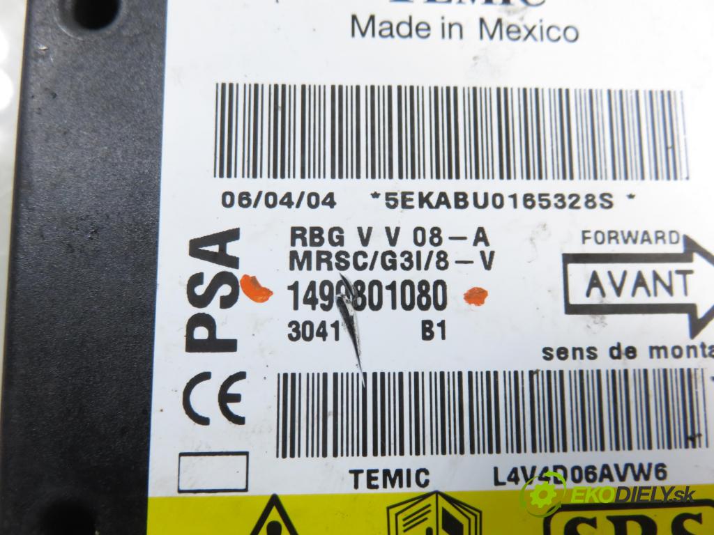 PEUGEOT 807 (EB_) MINIVAN 2004 94,00 2.2 16V HDi 128 - 4HW 2179,00 MODUL air BAG 1499801080