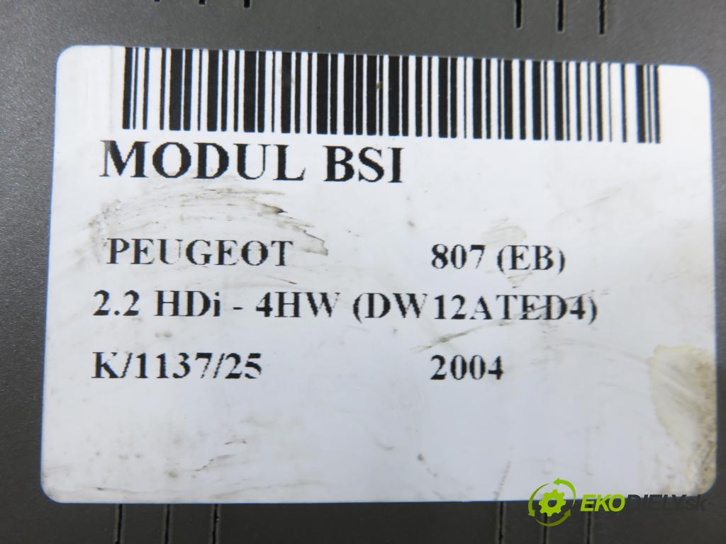 PEUGEOT 807 (EB_) MINIVAN 2004 94,00 2.2 16V HDi 128 - 4HW 2179,00 MODUL BSI 1499703080