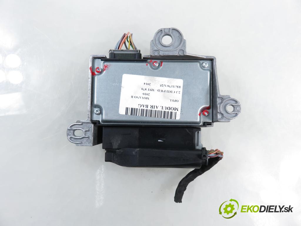 OPEL MOVANO B Platforma / podwozie (X62) FURGON 2014 81,00 2.3 CDTI FWD - M9T 870 2299,00 MODUL air BAG 8201448824 ; 611136600 ; 628184900A