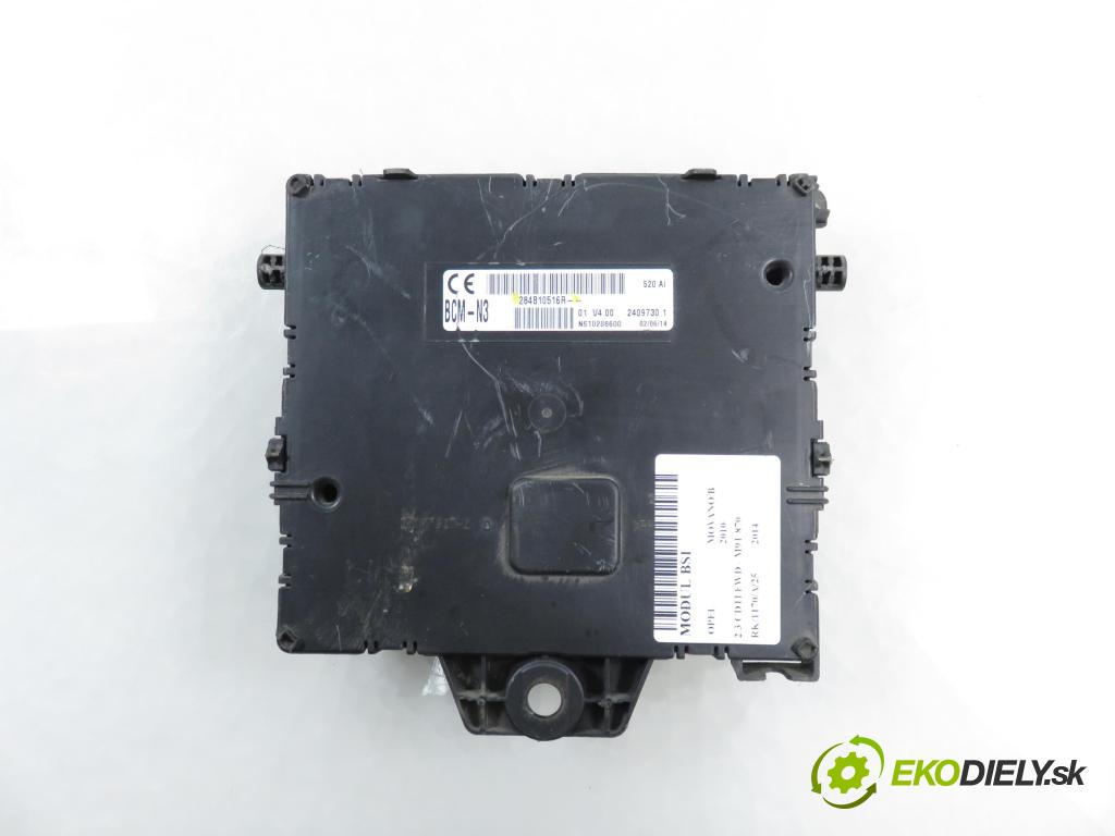 OPEL MOVANO B Platforma / podwozie (X62) FURGON 2014 81,00 2.3 CDTI FWD - M9T 870 2299,00 MODUL BCM 284B10516R
