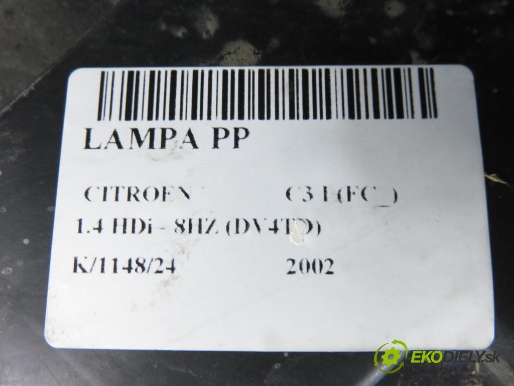 CITROEN C3 I (FC_) HB 2002 50,00 1.4 HDi - 8HZ (DV4TD) 1398,00 Svetlo PP 9680157380