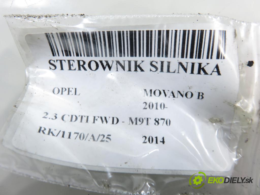 OPEL MOVANO B Platforma / podwozie (X62) FURGON 2014 81,00 2.3 CDTI FWD - M9T 870 2299,00 Riadiaca jednotka Motor 237102265R ; 237104134R ; 0281030577