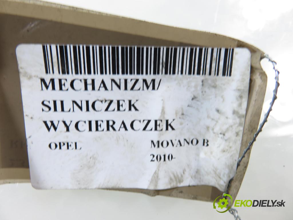 OPEL MOVANO B Platforma / podwozie (X62) FURGON 2014 81,00 2.3 CDTI FWD - M9T 870 2299,00 motorek stěračů PŘEDNÍ: W00005453