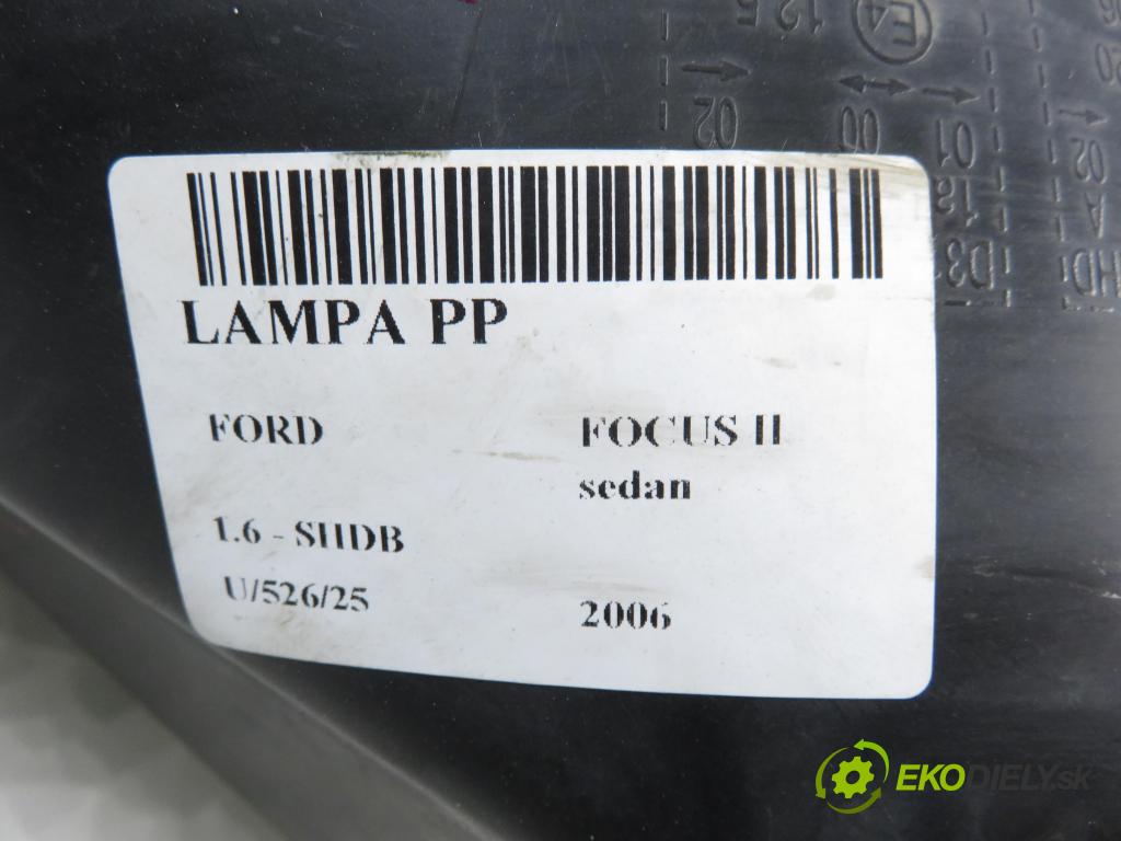 FORD FOCUS II sedan (DB_, FCH, DH) SEDAN 2006 74,00 1.6 - SHDB 1596,00 Svetlo PP 4311169RLHD