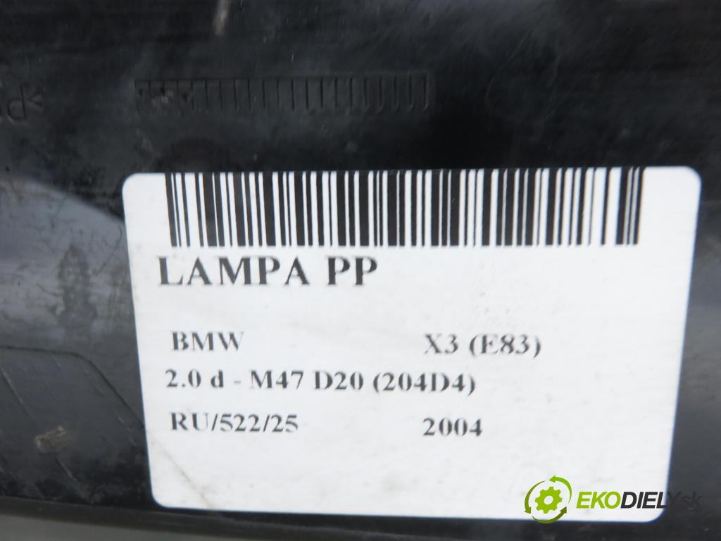 BMW X3 (E83) SUV 2004 110,00 2.0 d 150 - M47 D20 (204D4) 1995,00 světlo PP 3418412