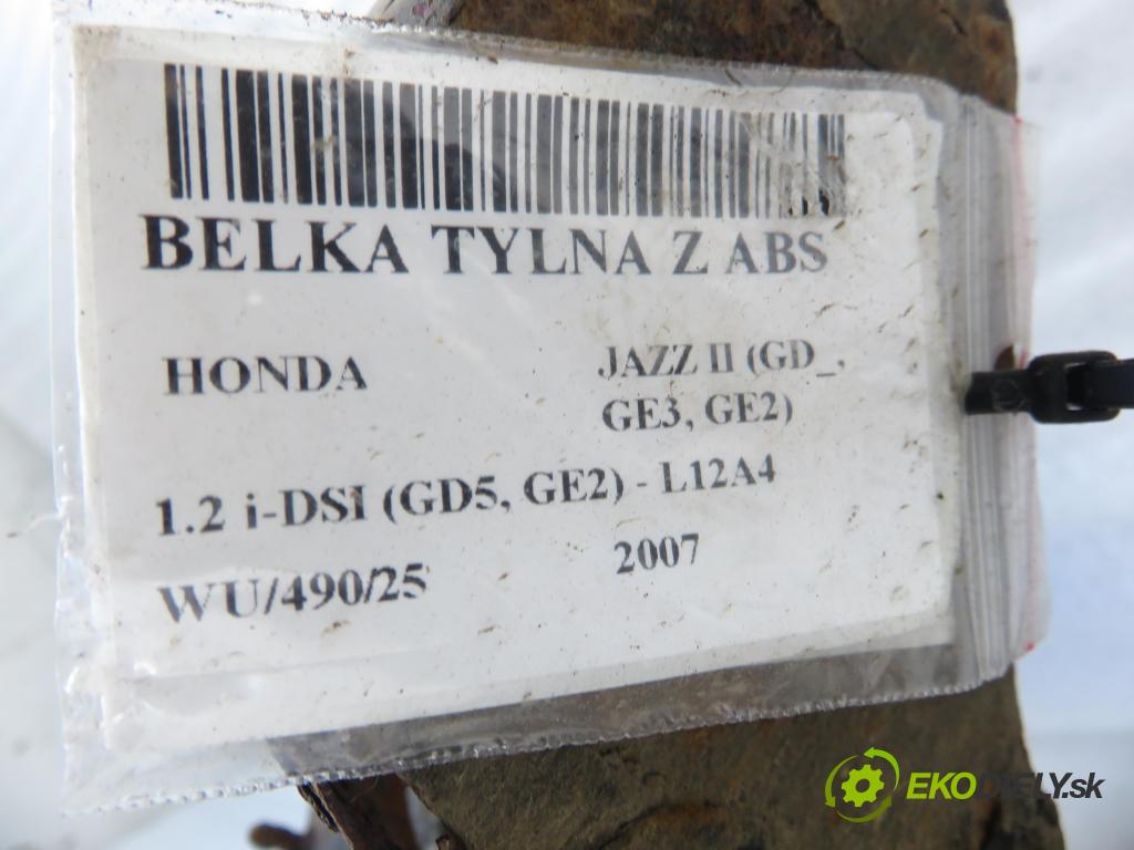 HONDA JAZZ II (GD_, GE3, GE2) HB 2007 57,00 1.2 i-DSI (GD5, GE2) - L12A4 1243,00 výztuha zadní část ABS