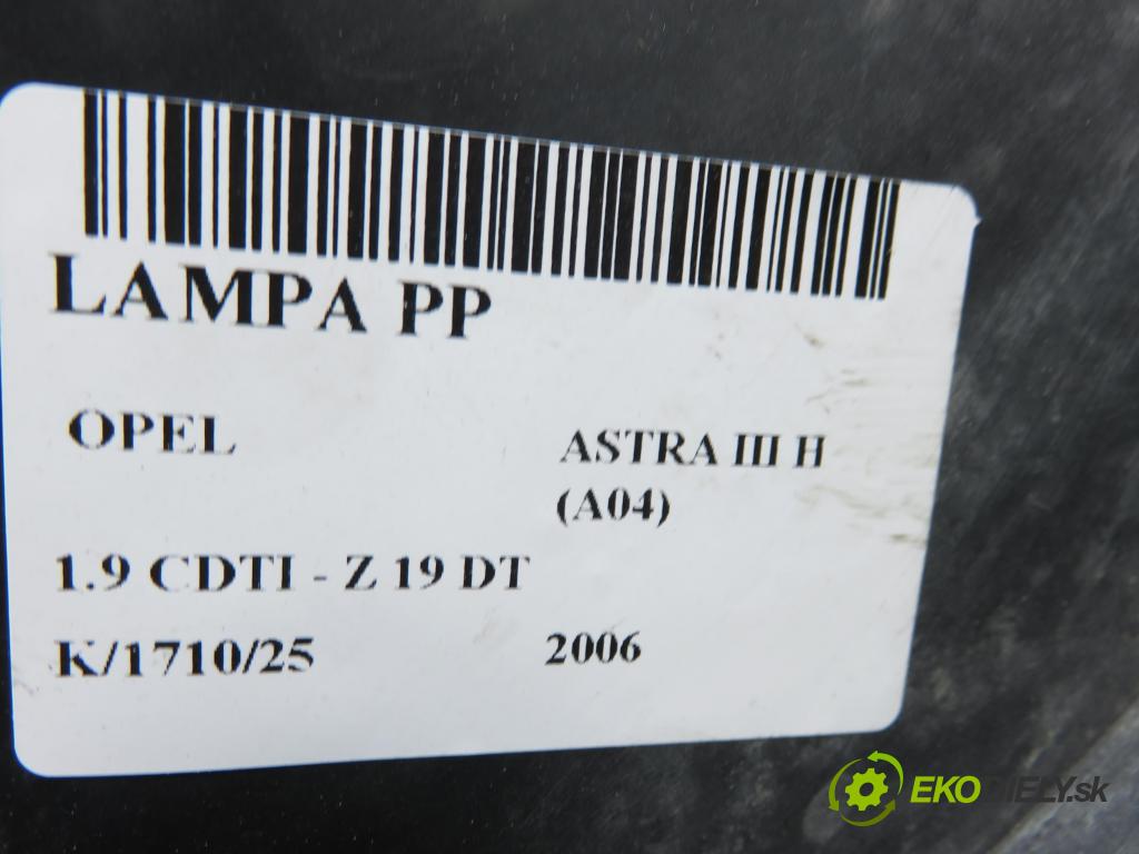 OPEL ASTRA H (A04) HB 2006 88,00 1.9 CDTI - Z 19 DT 1910,00 Svetlo PP 