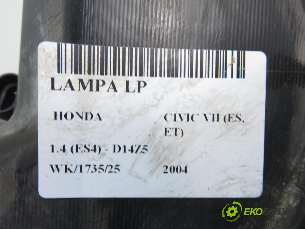 HONDA CIVIC VII Hatchback (EU, EP, EV) HB 2004 55,00 1.4 i 75 - D14Z6 1396,00 Svetlo LP 