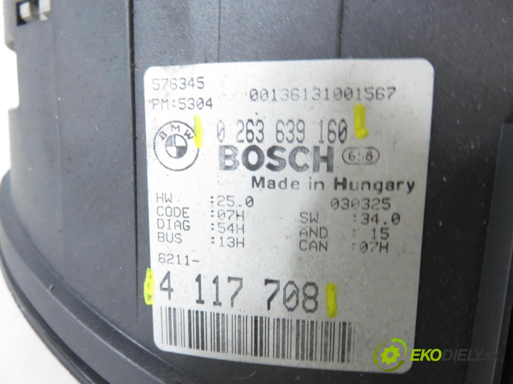 BMW 3 (E46) SEDAN 2003 110,00 320 d 150 - M47 D20 (204D4) 1995,00 prístrojovka elektrický 4117708 ; 0263639160