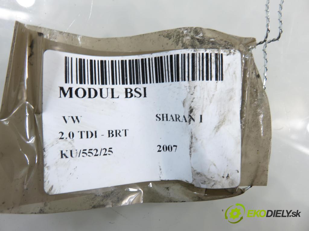 VW SHARAN (7M8, 7M9, 7M6) MINIVAN 2007 103,00 2.0 TDI - BRT 1968,00 MODUL BSI S120042300F ; 7M3962258BB ; 6M2114B205CB
