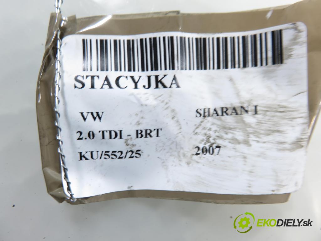 VW SHARAN (7M8, 7M9, 7M6) MINIVAN 2007 103,00 2.0 TDI - BRT 1968,00 spinačka 4B0905851F (Spínacia skrinka)