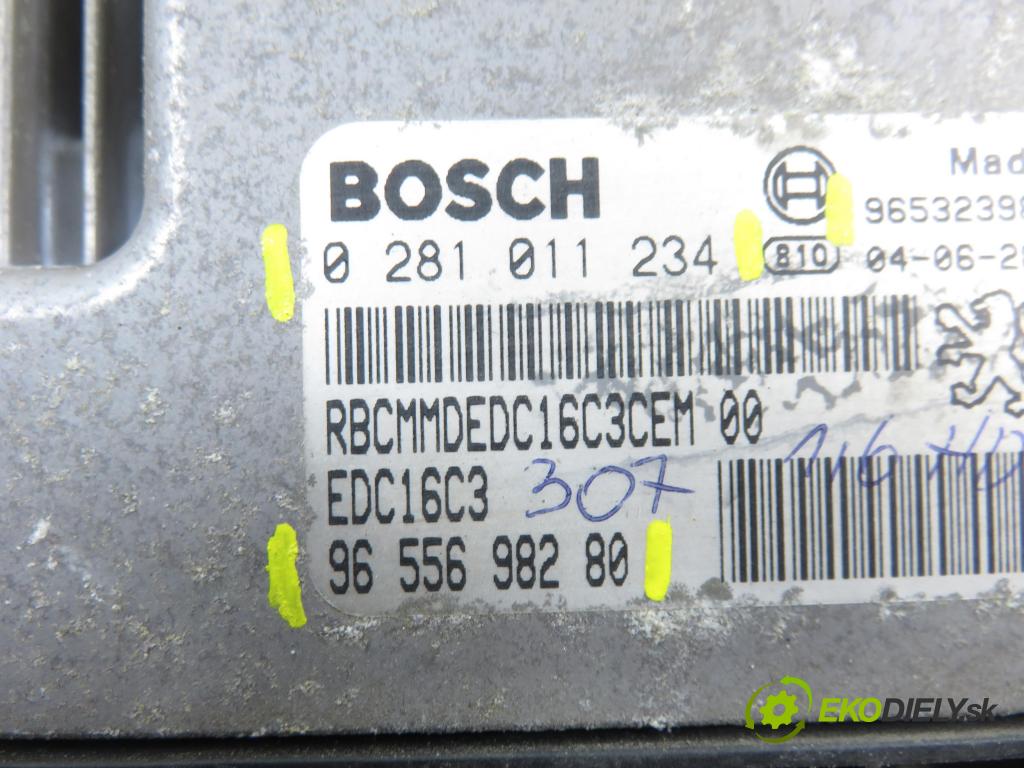 PEUGEOT 307 Break (3E) KOMBI 2004 0,00 1.6 HDi 110 - 9HZ (DV6TED4) 1560,00 Riadiaca jednotka Motor 9655698280 ; 0281011234 ; 9653239880