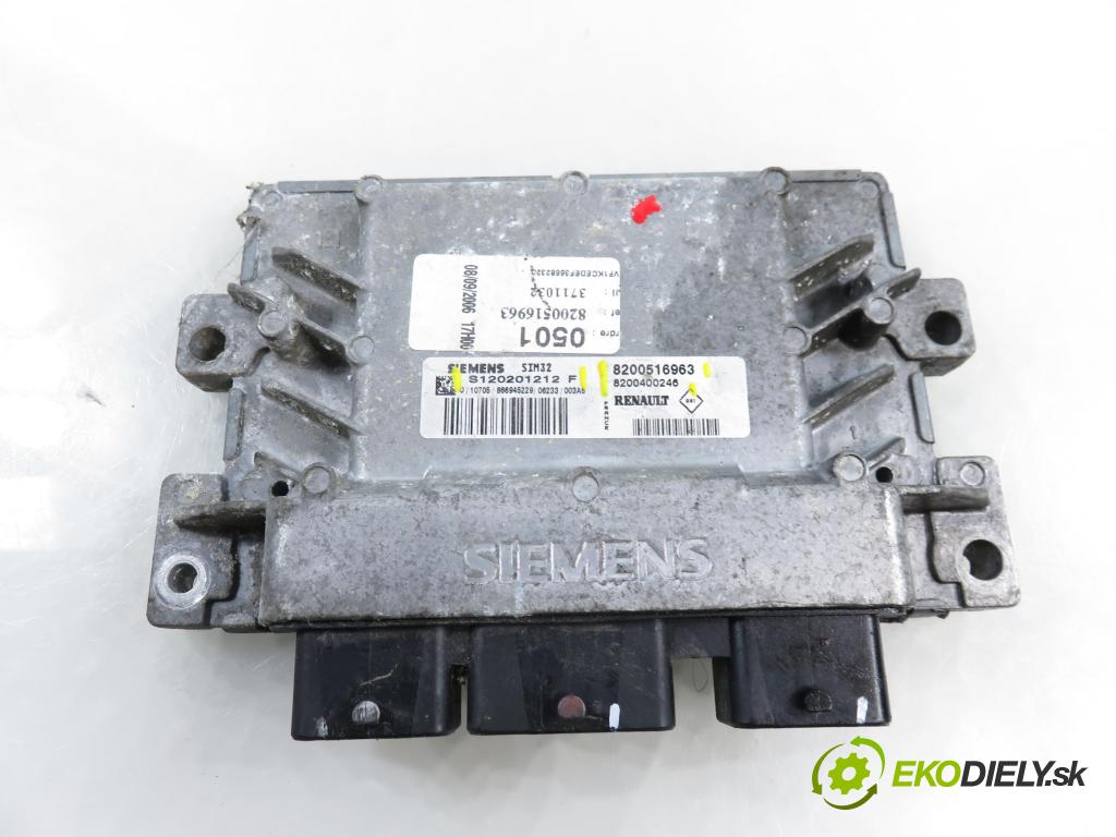 RENAULT KANGOO (KC0/1_) KOMBIVAN 2007 55,00 1.2 16V (KC05, KC06, KC03, KC0T, KC0W, KC1D) - D4F 1149,00 řídící jednotka motora S120201212F ; 8200516963 ; 8200400246