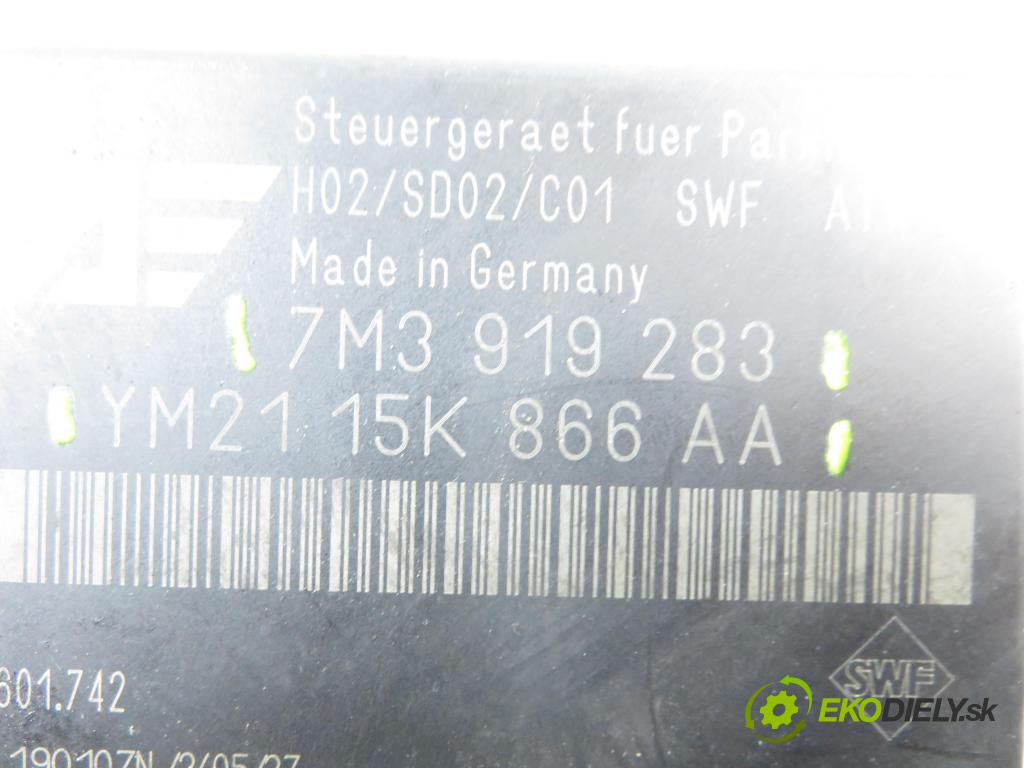 VW SHARAN (7M8, 7M9, 7M6) MINIVAN 2007 103,00 2.0 TDI - BRT 1968,00 MODUL 7M3919283 ; YM2115K866AA