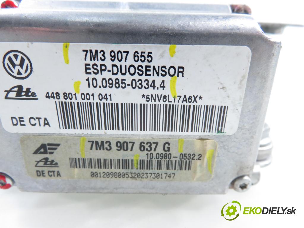 VW SHARAN (7M8, 7M9, 7M6) MINIVAN 2007 103,00 2.0 TDI - BRT 1968,00 snímač ESP 7M3907637G ; 10098005322 ; 7M3907655