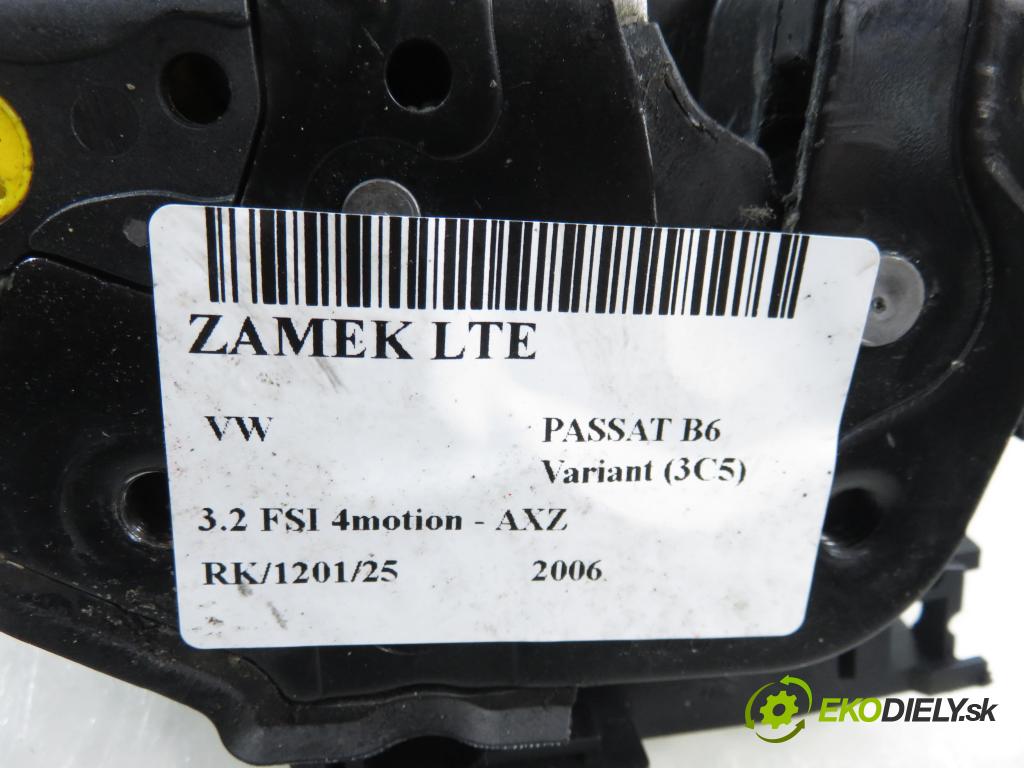 VW PASSAT B6 Variant (3C5) KOMBI 2006 184,00 3.2 FSI 4motion - AXZ 3168,00 zámok LTE 3C4839015A