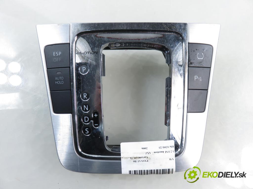 VW PASSAT B6 Variant (3C5) KOMBI 2006 184,00 3.2 FSI 4motion - AXZ 3168,00 PANEL / KONZOLA 3C1713203G ; 3C0864263A