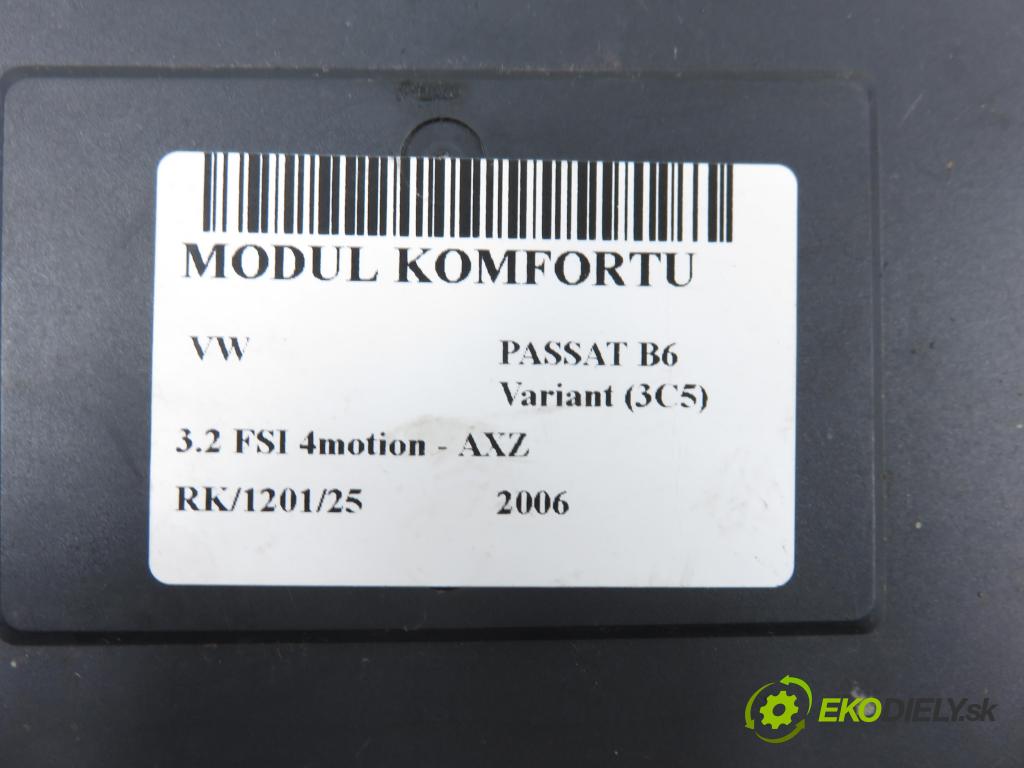 VW PASSAT B6 Variant (3C5) KOMBI 2006 184,00 3.2 FSI 4motion - AXZ 3168,00 MODUL komfortu 3C0937049AG