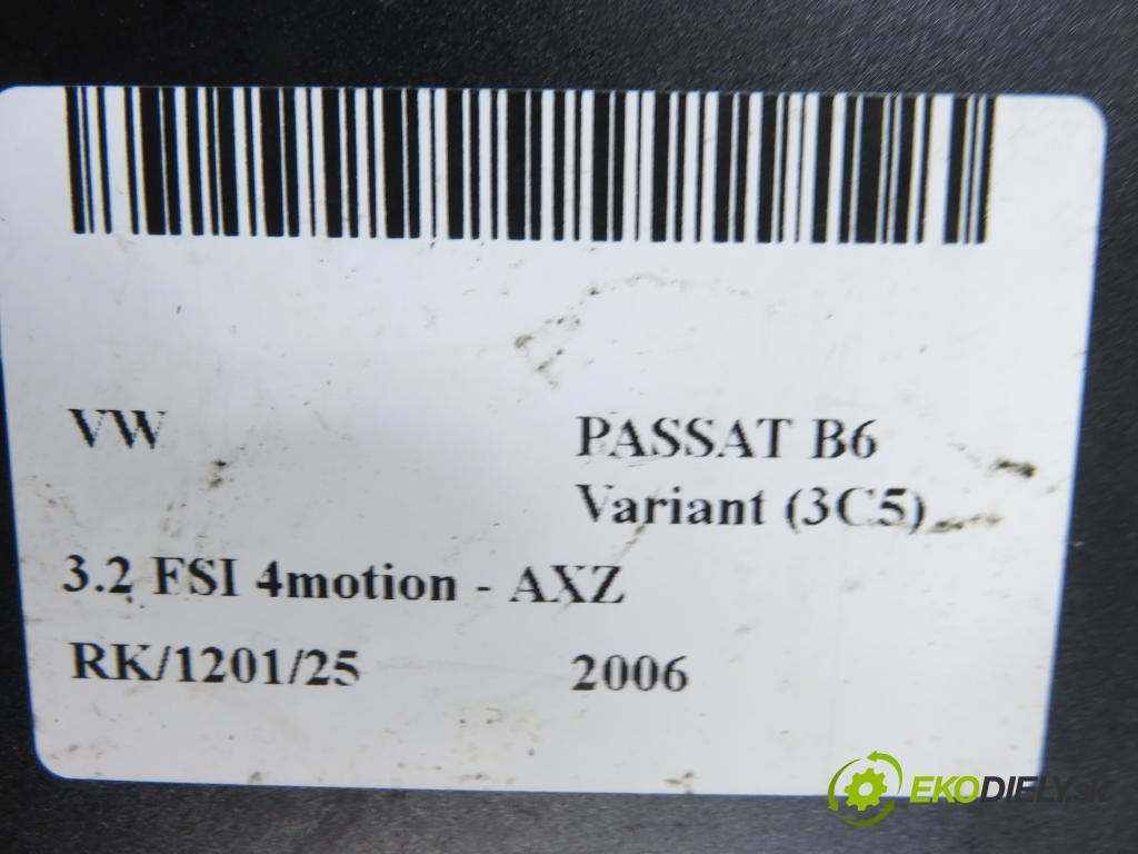VW PASSAT B6 Variant (3C5) KOMBI 2006 184,00 3.2 FSI 4motion - AXZ 3168,00 MODUL komfortu 3C0959433P
