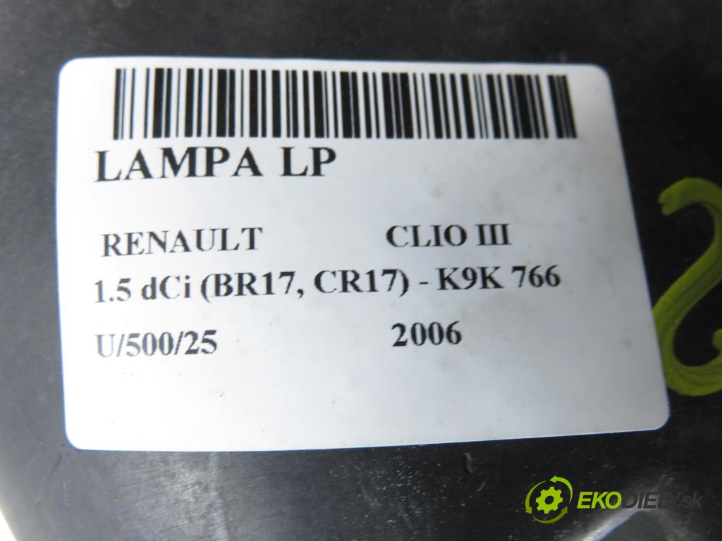 RENAULT CLIO III (BR0/1, CR0/1) HB 2006 63,00 1.5 dCi 86 - K9K 766 1461,00 Svetlo LP 