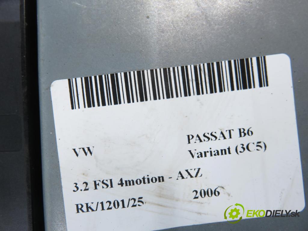 VW PASSAT B6 Variant (3C5) KOMBI 2006 184,00 3.2 FSI 4motion - AXZ 3168,00 Riadiaca jednotka brzdy MANUÁLNY: 3C0907801B