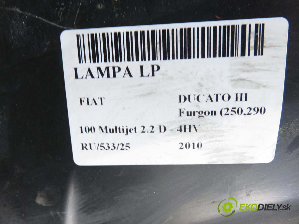 FIAT DUCATO Furgon (250_, 290_) FURGON 2010 74,00 100 Multijet 2.2 D - 4HV 2198,00 světlo LP 1340664080