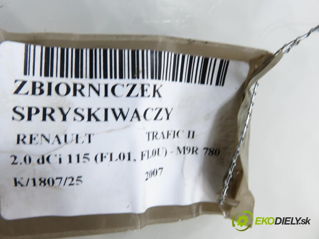 RENAULT TRAFIC II Skrzynia (FL) FURGON 2007 84,00 2.0 dCi 115 - M9R 780 1995,00 nádržka ostřikovačů 8200506740 ; 8200506738 ; 93857440 (Klika dveří ostatní)