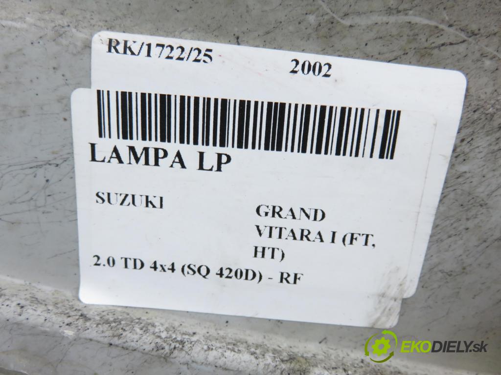 SUZUKI GRAND VITARA I (FT, HT) TERENOWY 2002 64,00 2.0 TD 87 4x4 - RF (MAZDA) 1998,00 Svetlo LP