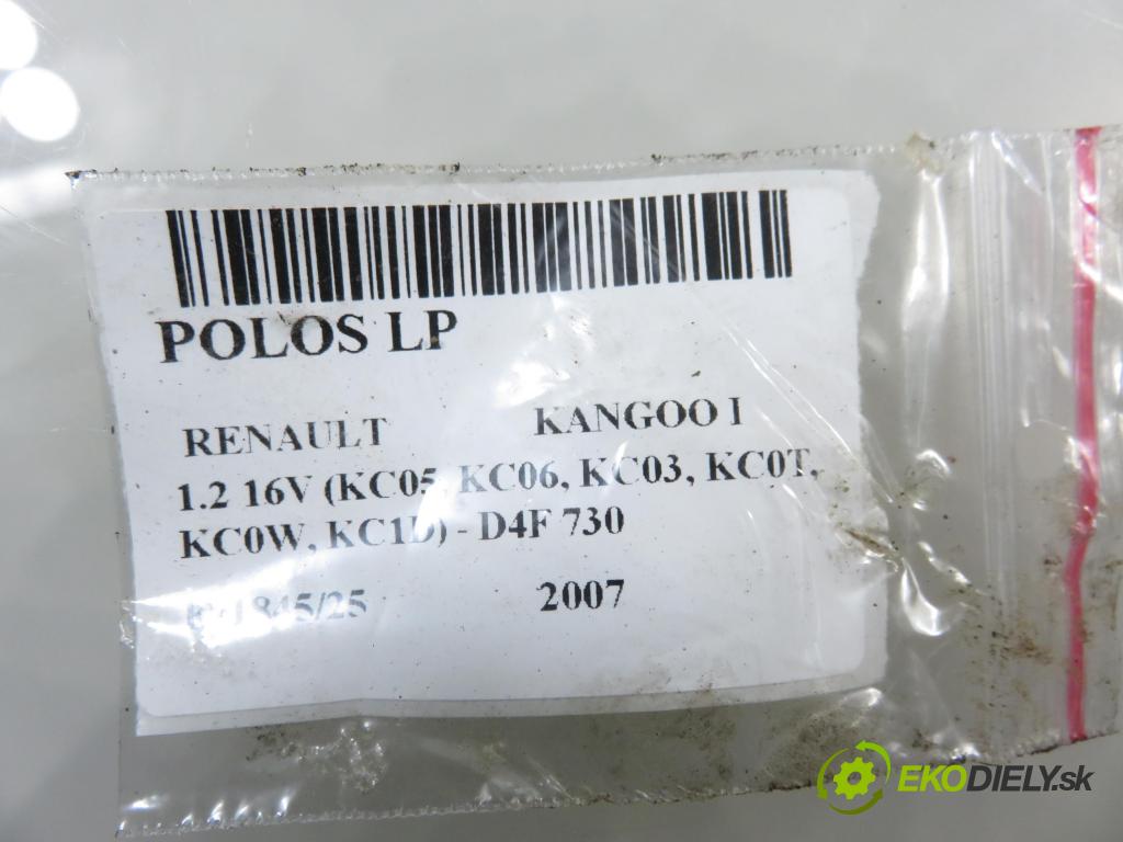 RENAULT KANGOO (KC0/1_) KOMBIVAN 2007 55,00 1.2 16V (KC05, KC06, KC03, KC0T, KC0W, KC1D) - D4F 1149,00 poloos LP 