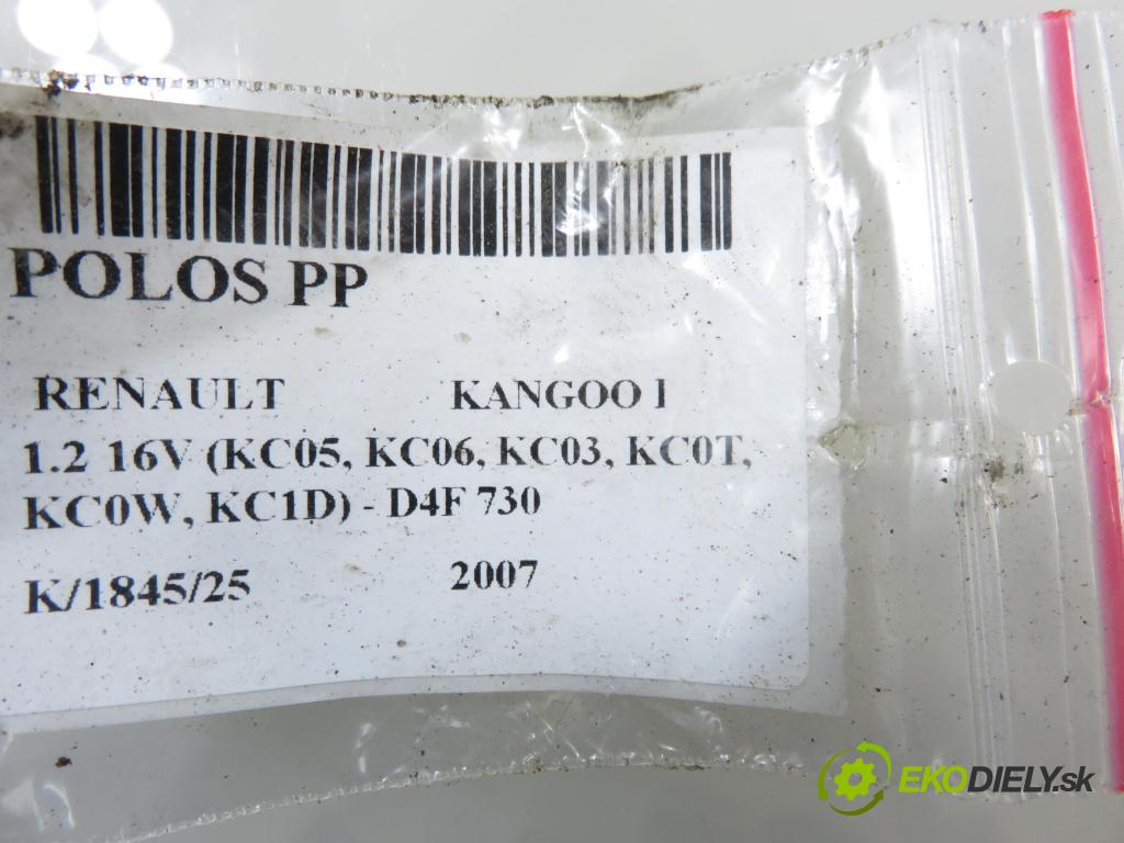 RENAULT KANGOO (KC0/1_) KOMBIVAN 2007 55,00 1.2 16V (KC05, KC06, KC03, KC0T, KC0W, KC1D) - D4F 1149,00 poloos PP 