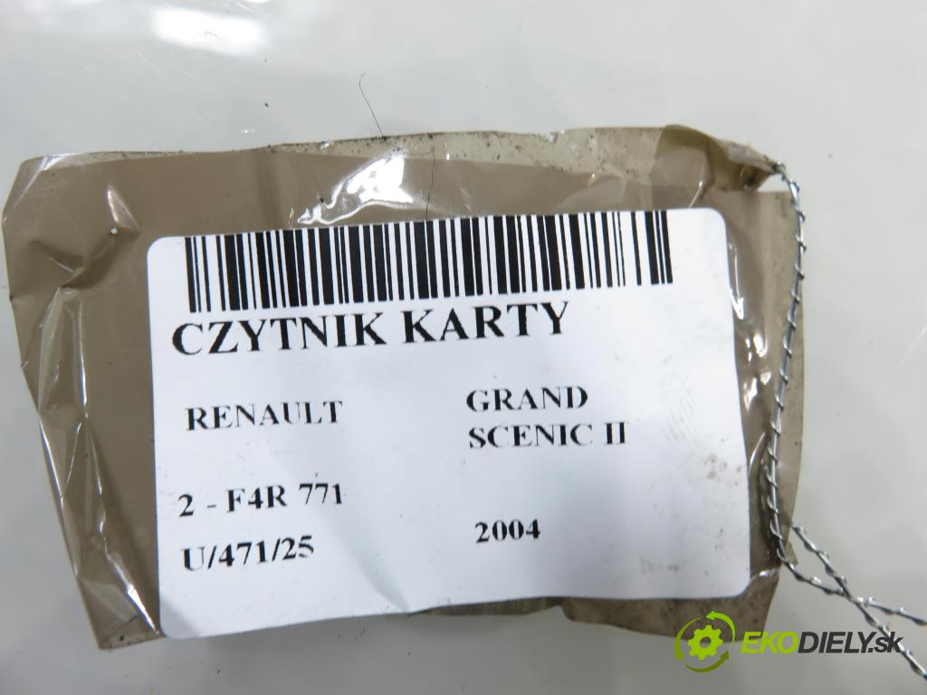 RENAULT GRAND SCENIC II (JM0/1_) MINIVAN 2004 99,00 2.0 135 - F4R 771 1998,00 CZYTNIK KARTY: S118539002A ; 8200125077