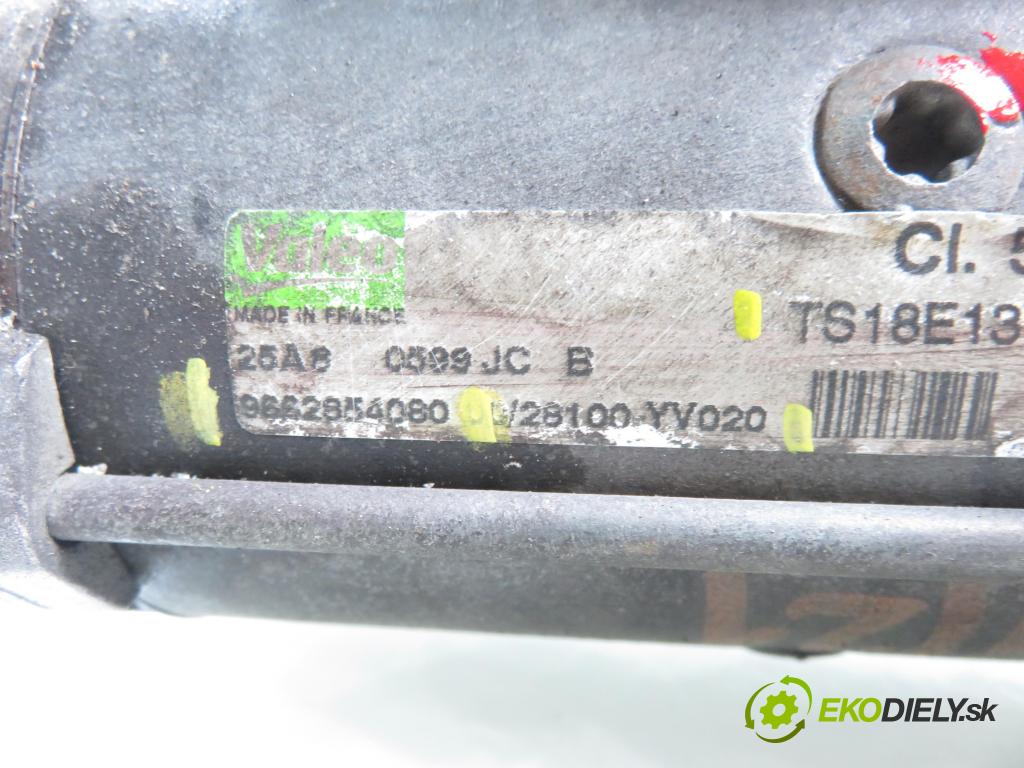 PEUGEOT 307 Break (3E) KOMBI 2004 0,00 1.6 HDi 110 - 9HZ (DV6TED4) 1560,00 Štartér 9662854080 ; TS18E18 ; 28100YV020 (Štartér)