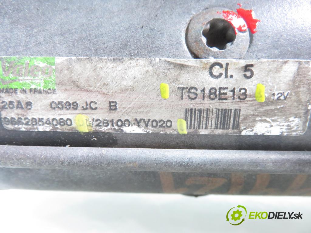 PEUGEOT 307 Break (3E) KOMBI 2004 0,00 1.6 HDi 110 - 9HZ (DV6TED4) 1560,00 Štartér 9662854080 ; TS18E18 ; 28100YV020 (Štartér)