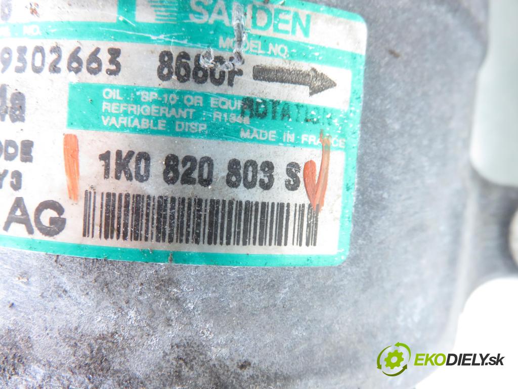 VW PASSAT B6 Variant (3C5) KOMBI 2006 184,00 3.2 FSI 4motion - AXZ 3168,00 KOMPRESOR: klimatizácie 1K0820803S (Kompresor klimatizácie)