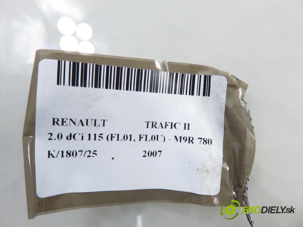 RENAULT TRAFIC II Skrzynia (FL) FURGON 2007 84,00 2.0 dCi 115 - M9R 780 1995,00 Rúra intercoolera turba