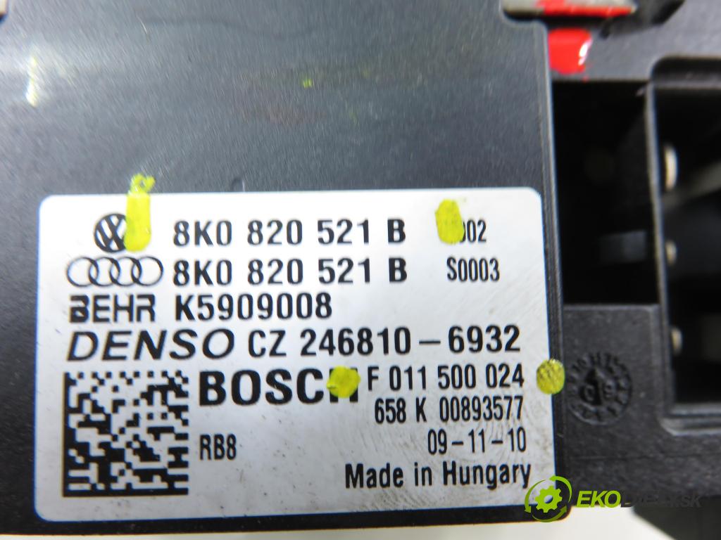 AUDI A4 Avant (8K5, B8) KOMBI 2009 105,00 2.0 TDI - CAGA 1968,00 rezistor / REOSTAT: topení 8K0820521B ; F011500024