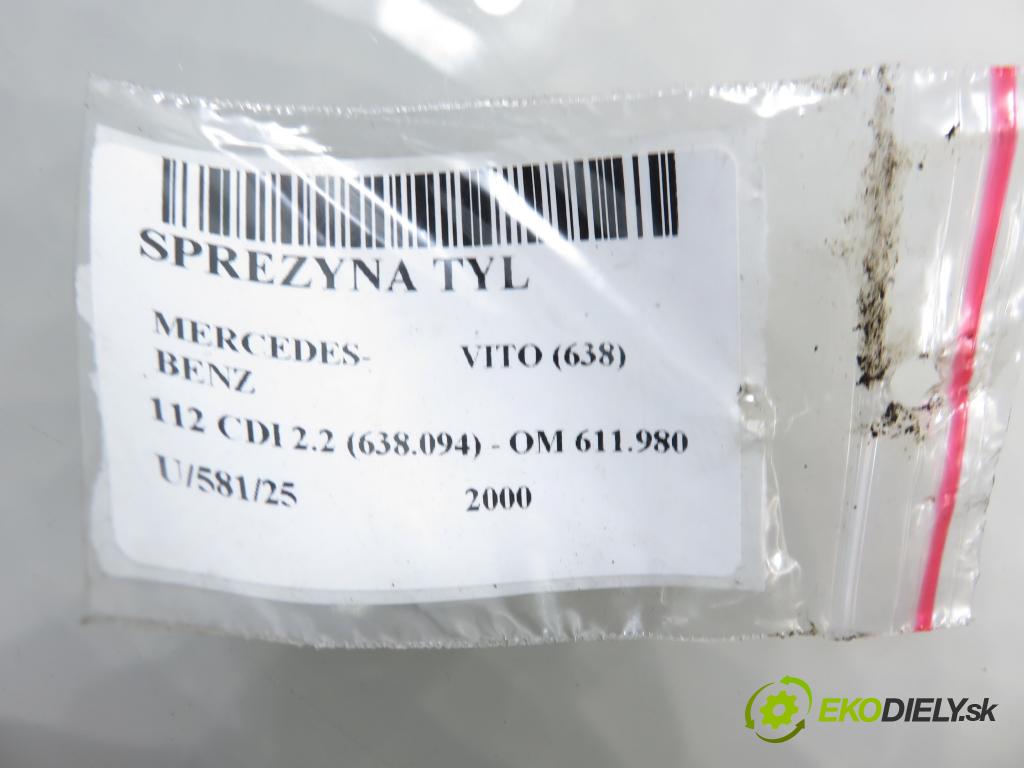 MERCEDES-BENZ VITO Skrzynia (638) FURGON 2000 90,00 112 CDI 2.2 (638.094) - OM 611.980 2151,00 Pružina ZADNÍ: 