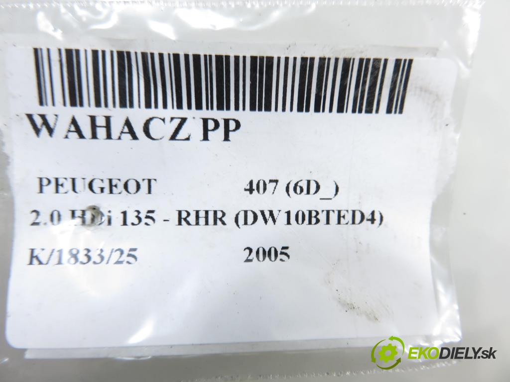 PEUGEOT 407 (6D_) SEDAN 2005 100,00 2.0 HDi 135 - RHR 1997,00 Rameno PP 9644552280D