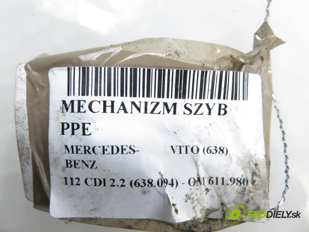 MERCEDES-BENZ VITO Skrzynia (638) FURGON 2000 90,00 112 CDI 2.2 (638.094) - OM 611.980 2151,00 mechanismus oken PPE 0130821666