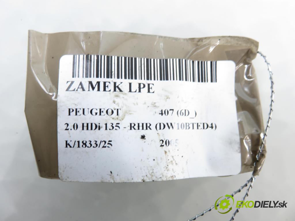 PEUGEOT 407 (6D_) SEDAN 2005 100,00 2.0 HDi 135 - RHR 1997,00 zámok 
