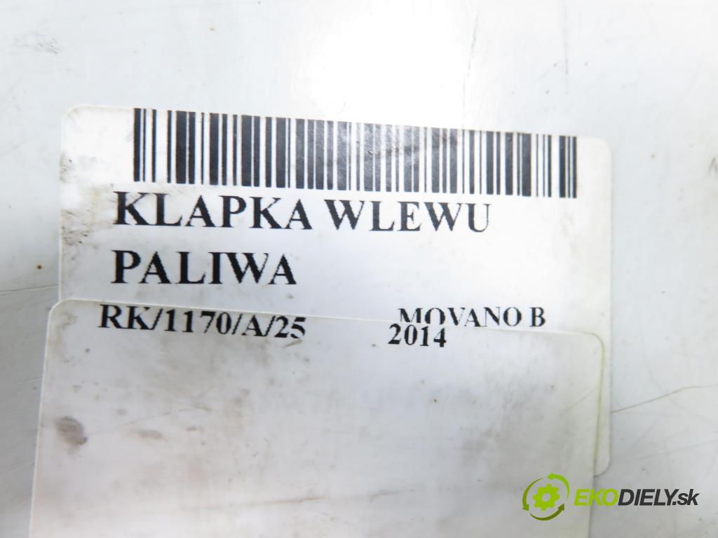 OPEL MOVANO B Platforma / podwozie (X62) FURGON 2014 81,00 2.3 CDTI FWD - M9T 870 2299,00 dvířka nádrže paliva 781200017R (Klika dveří ostatní)