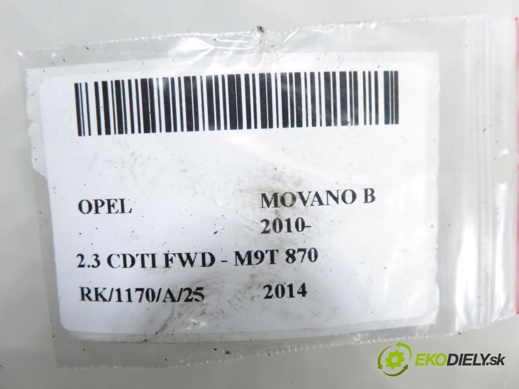 OPEL MOVANO B Platforma / podwozie (X62) FURGON 2014 81,00 2.3 CDTI FWD - M9T 870 2299,00 Kľučka Dvere posúvne LB PRT0007713D