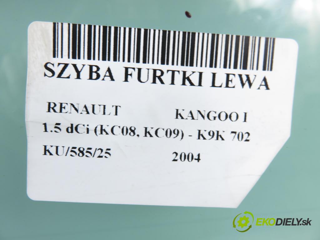 RENAULT KANGOO (KC0/1_) MINIVAN 2004 60,00 1.5 dCi 80 - K9K 702 1461,00 okno BRÁNKY levá strana