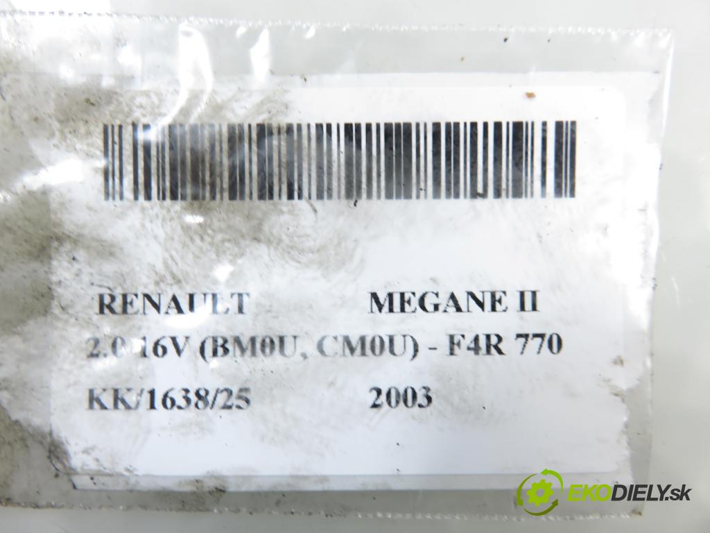RENAULT MEGANE II (BM0/1_, CM0/1_) HB 2003 99,00 2.0 16V 135 - F4R 770 1998,00 Kryt Ventilov 8200178518 ; 8200178518B