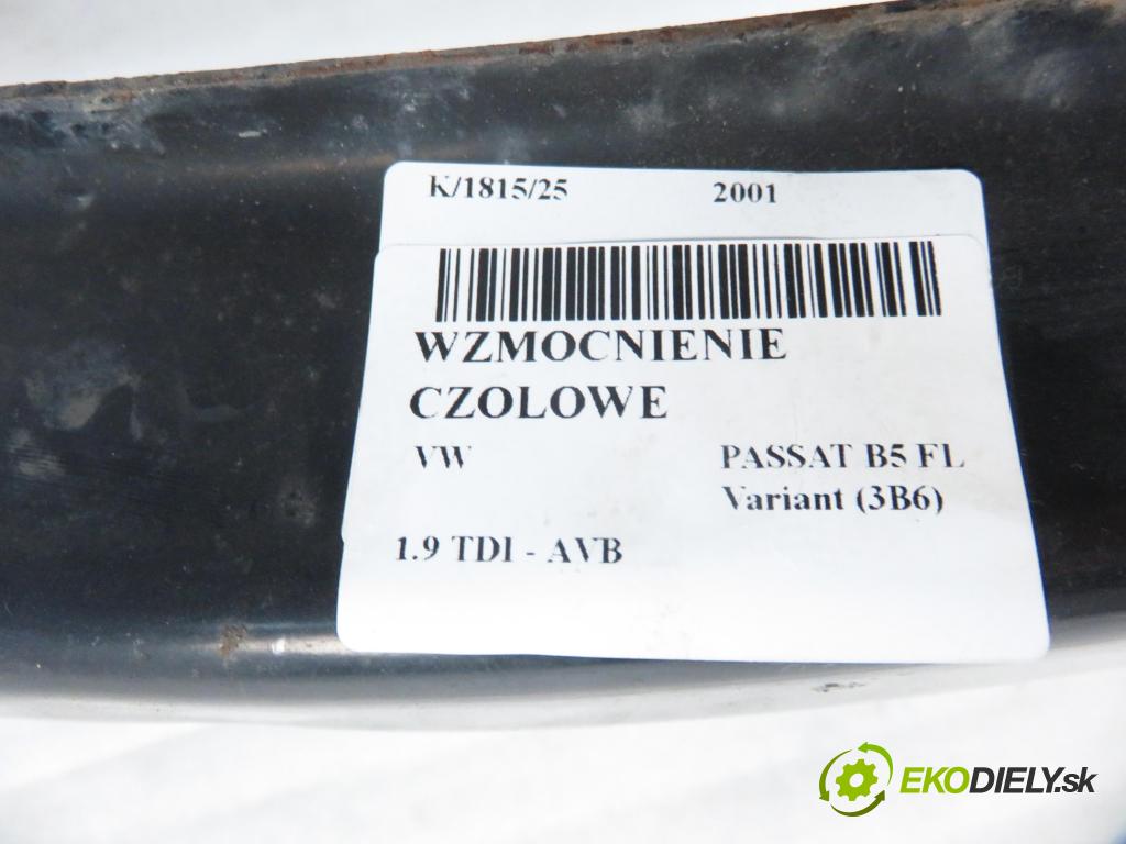 VW PASSAT B5.5 Variant (3B6) KOMBI 2001 74,00 1.9 TDI PD 101 - AVB 1896,00 výztuha PŘEDNÍ 3B0807560B